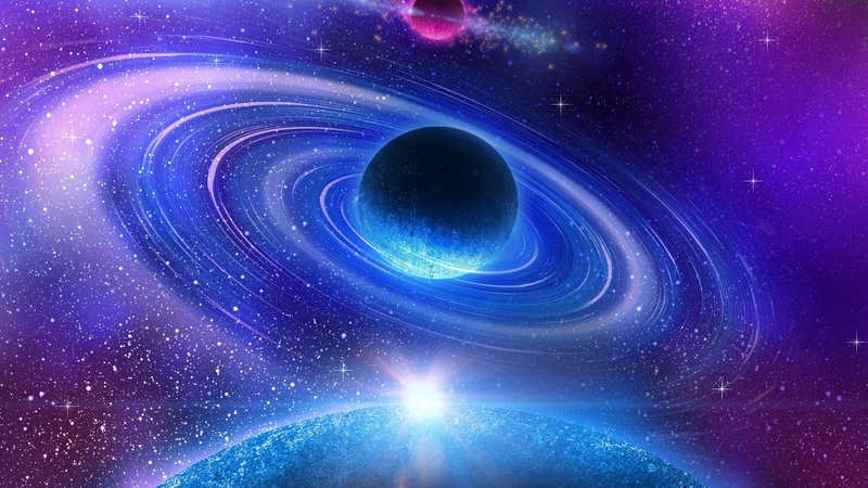 pink, blue, space, fantasy, luminos, cosmos