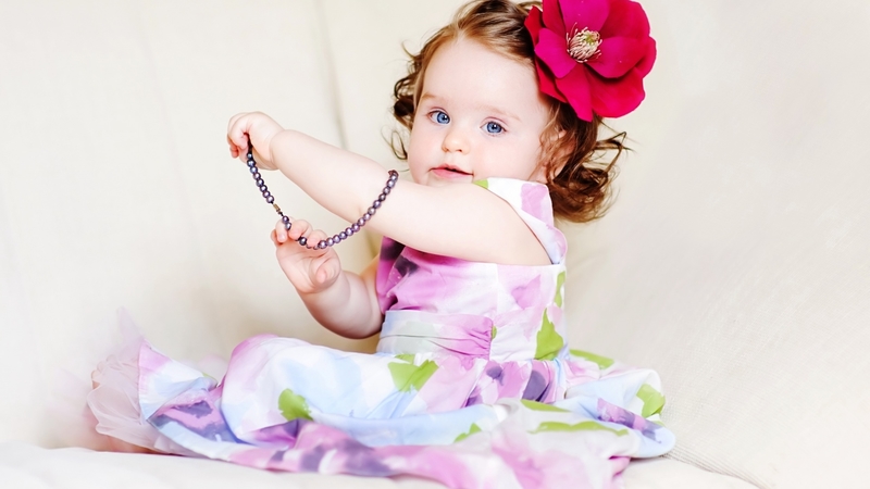cute, little, girl, flower, copil, child, pink, baby