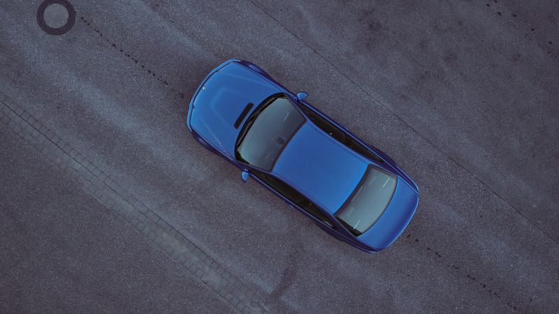 bmw m3 e46, bmw, car, top view, 4k