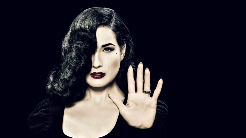 stop, girl, model, dita von teese, black, woman