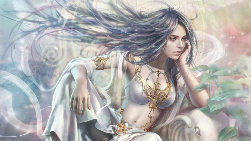 fantasy, nice, girl, anime, color, woman