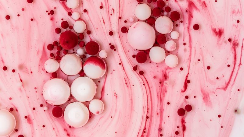 balls, paint, stains, 4k