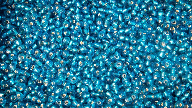 beads, glitter, glass, 4k