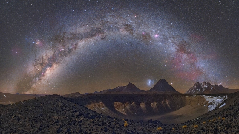 milky way, stars, cool, chilean volcanes, space, fun, galaxies