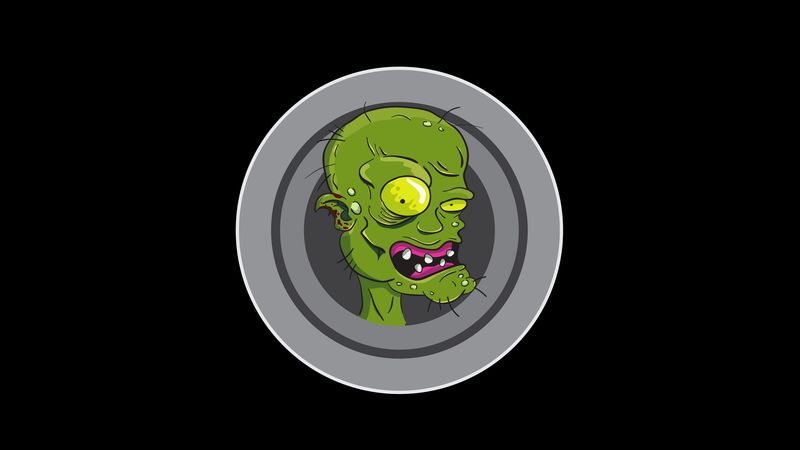 zombie, art, vector, 4k