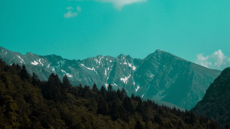 mountains, clouds, la morte, france, 4k