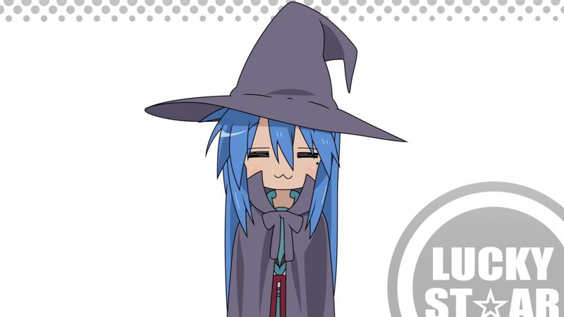 cute, konata, girl, blue hair, izumi, anime, lucky star, long hair