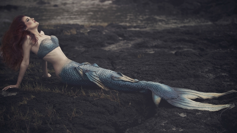 hair, cg, redhead, mermaid