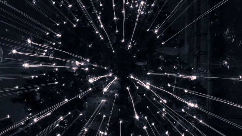 salute, fireworks, sparks, glitter, dark background, 4k