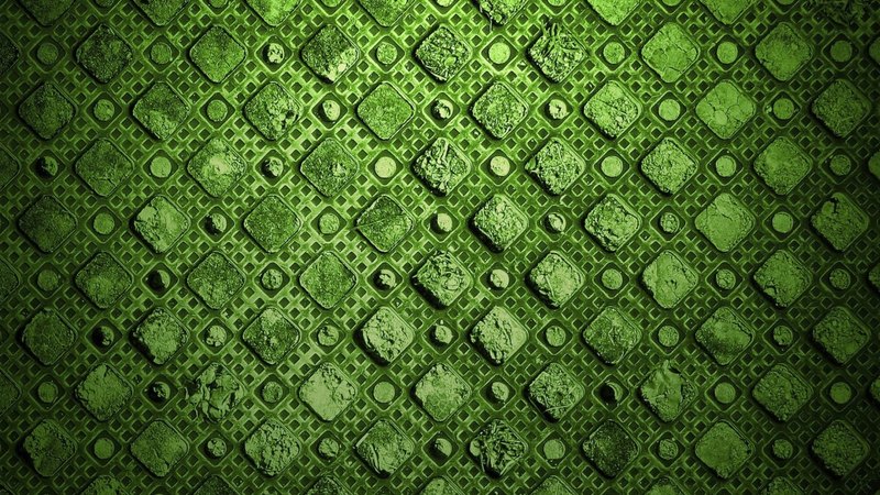 green, texture, cube, abstract, squares