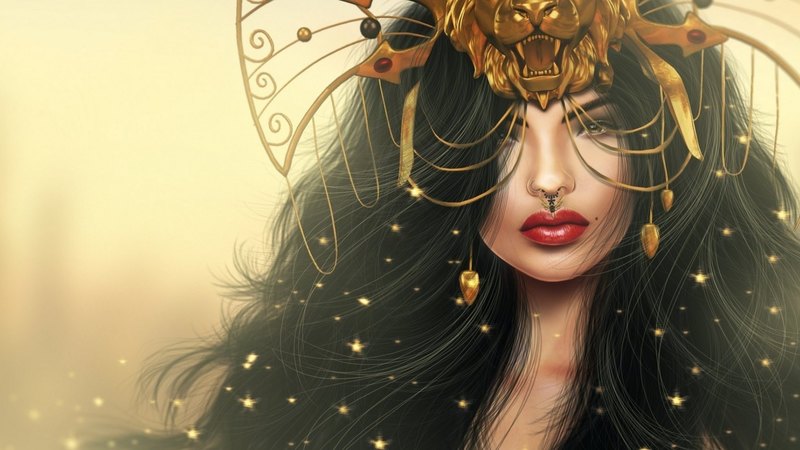 art, fantasy, face, woman