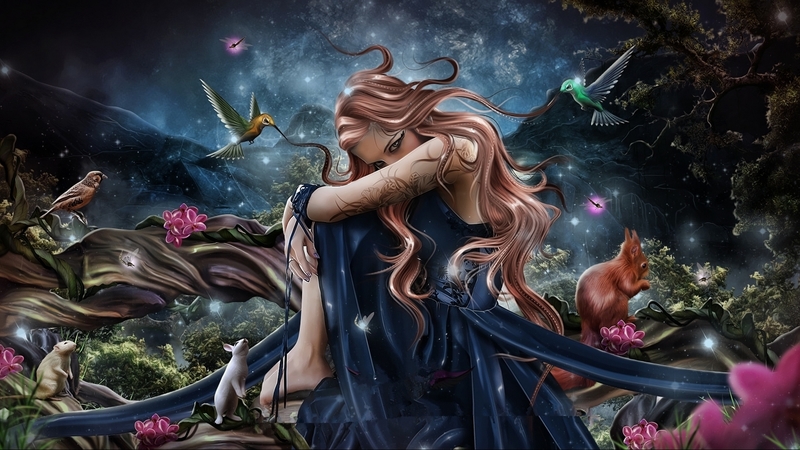 artistic, art, fantasy, beautiful, woman, artwork