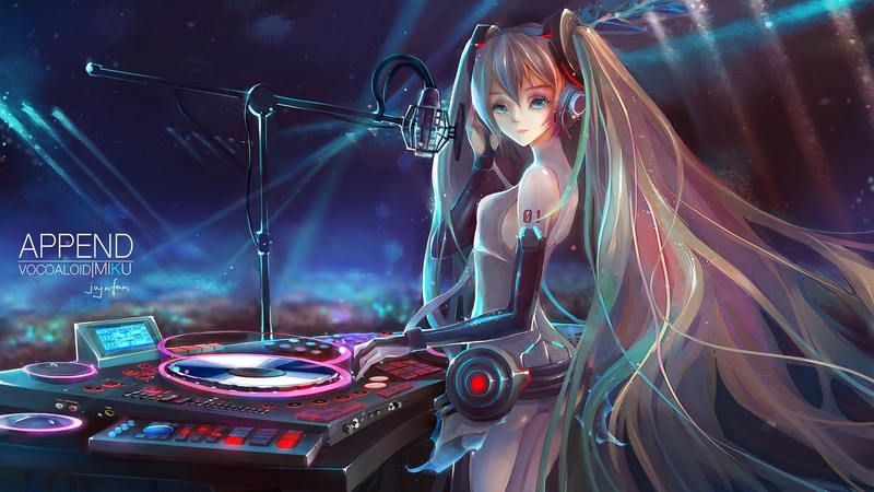 jajafan, girl, hatsune miku, anime, manga, dj