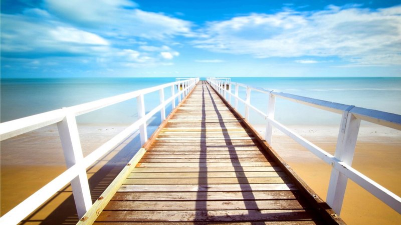 shore, holidays, sun, clouds, sea, beach, skyphoenixx1, vacation, ocean, pier, waves, sky, water, summer, sunshine, nature, coast