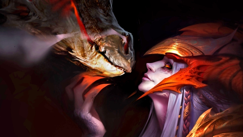 fantasy, magic, dragon, dark