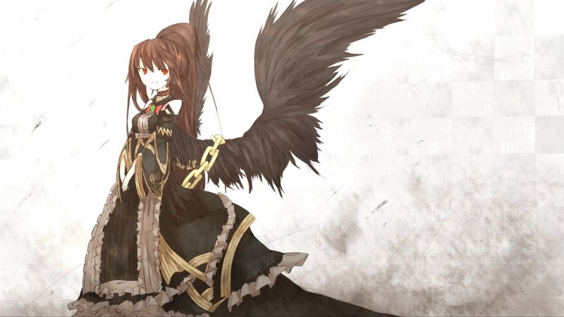 girls, wings, anime, angels