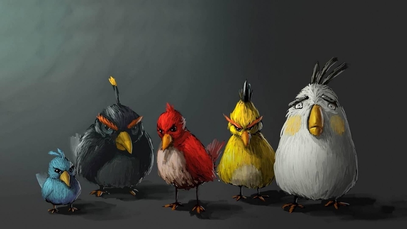 fantasy, cool, animated birds, fun, abstract