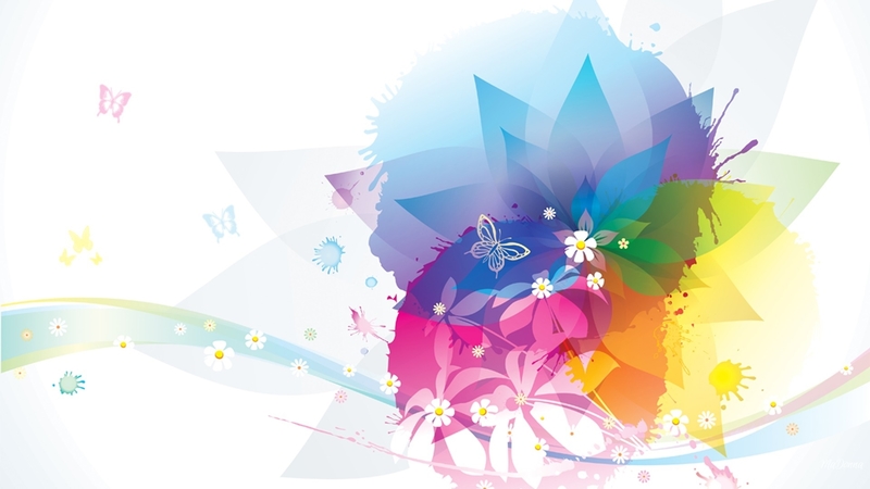 splash, splatter, flowers, pastels, butterflies, firefox persona theme, floral