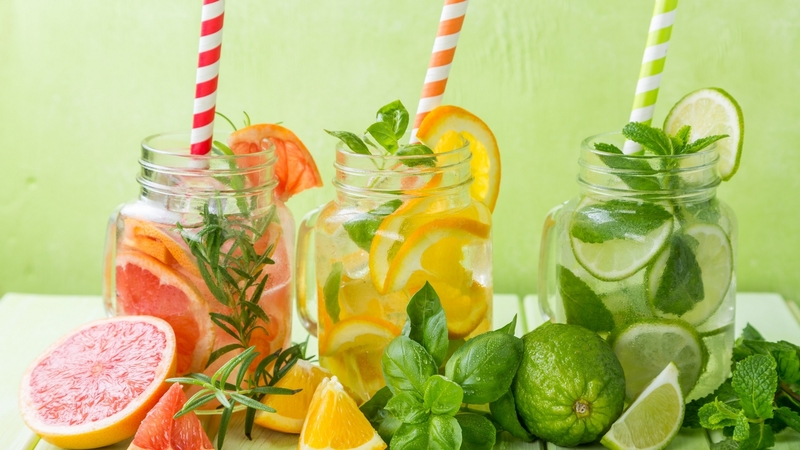 jars, lime, mint, summer