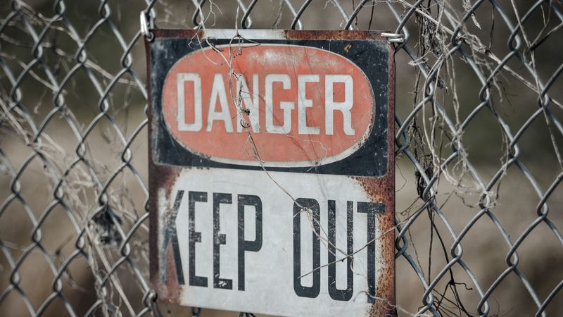 danger, destruction, inscription, 4k