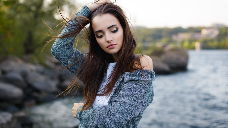 water, babe, model, lady, woman