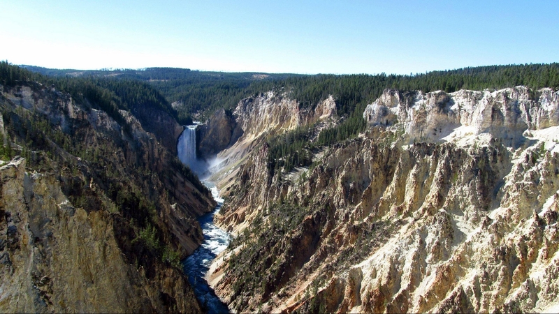 cool, mountains, waterfall, nature, fun