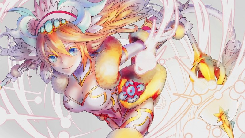 art, lovely, fighter, rude, blonde hair, beautiful, sweet, cute, girl, anime, beauty, weapon, long hair