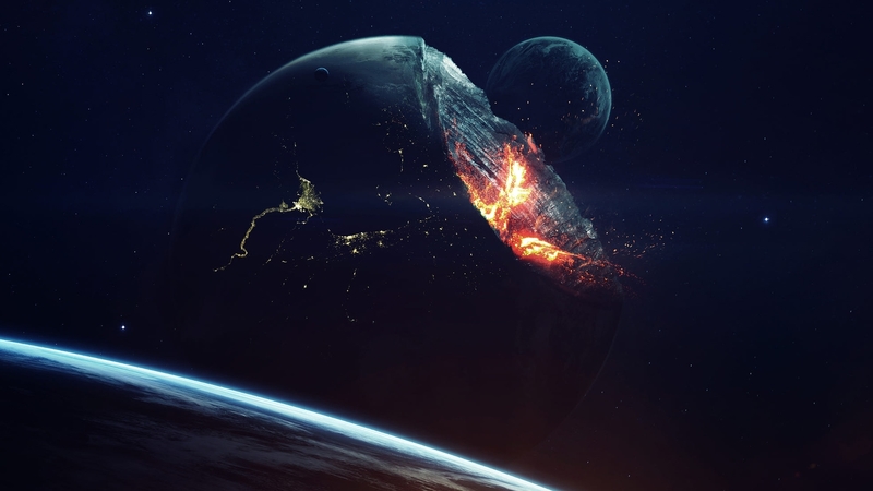 stars, planets, moons, 3d, vadim sadovski, digital art, galaxy