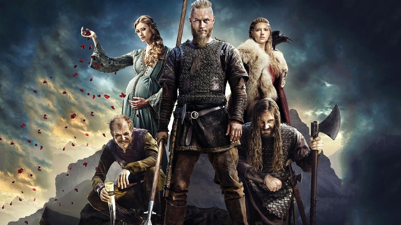 poster, vikings, actress, people, kathryn winnick, tv series, clive standen, travis fimmel, actor, gustaf skarsgard