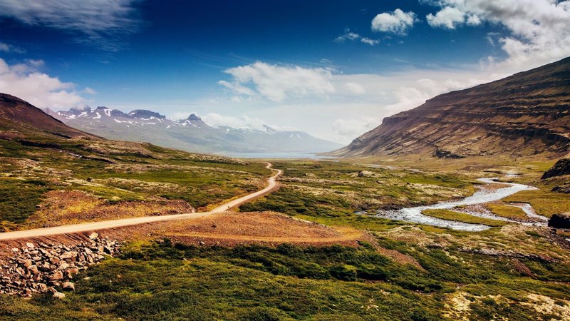 mountains, passage, nature, beautiful, clouds, sky