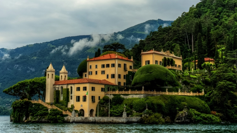 building, coast, italy, villa