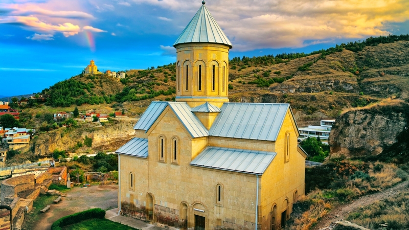 building, mountains, religious, church