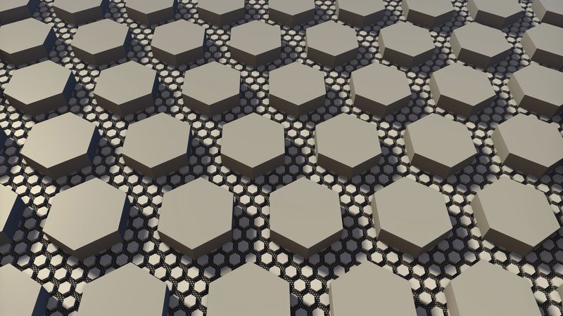hexahedrons, blocks, nets, shapes, 4k
