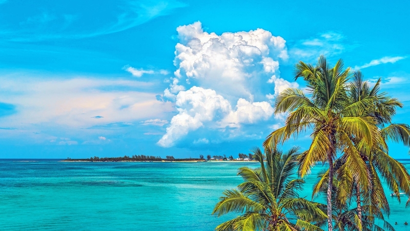 sea, beach, tropical, sky