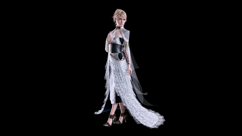 fantasy, luminos, girl, game, black, final fantasy, white, luna freya