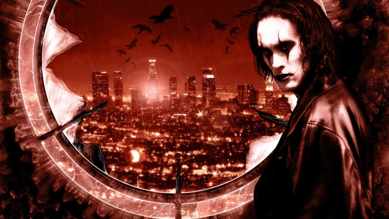 man, city, crow, window