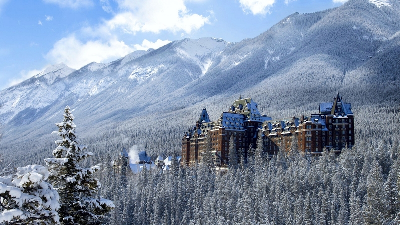 snow, nature, national park, winter, canada