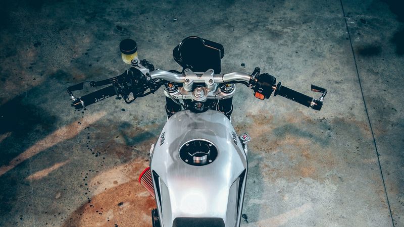 aprilia, motorcycle, bike, top view, 4k