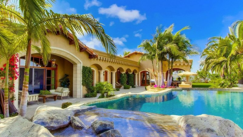 houses, love four seasons, home, attractions in dreams, villa, palm trees, pools, photography, beautiful houses