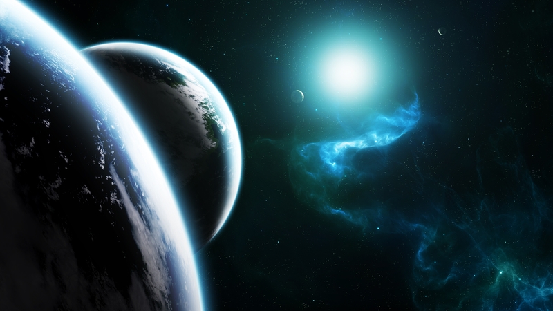 stars, planets, beautiful, sky, night