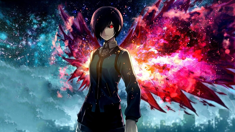 heaven, winged, anime, angel
