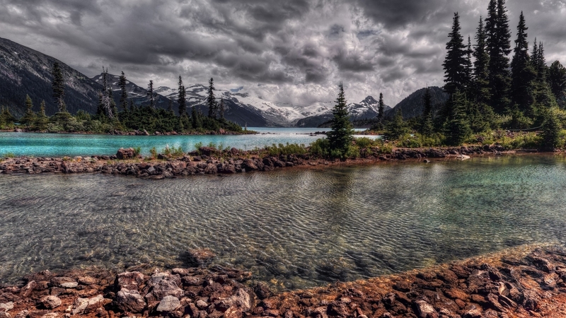 mountain, forest, cool, nature, fun, lake