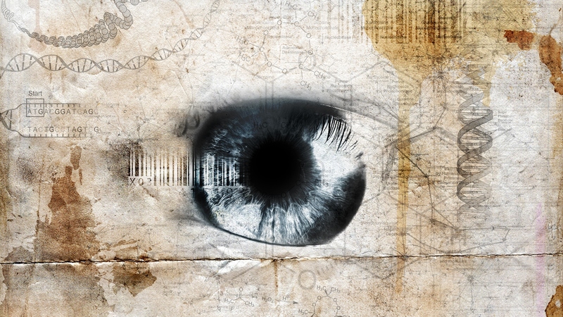 dna, hd, 3d, 1900x1200, eye, science