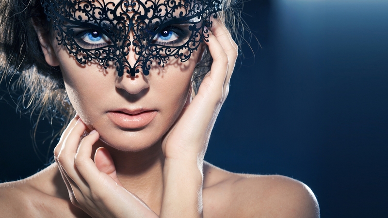 girl, model, hand, beauty, face, mask, woman