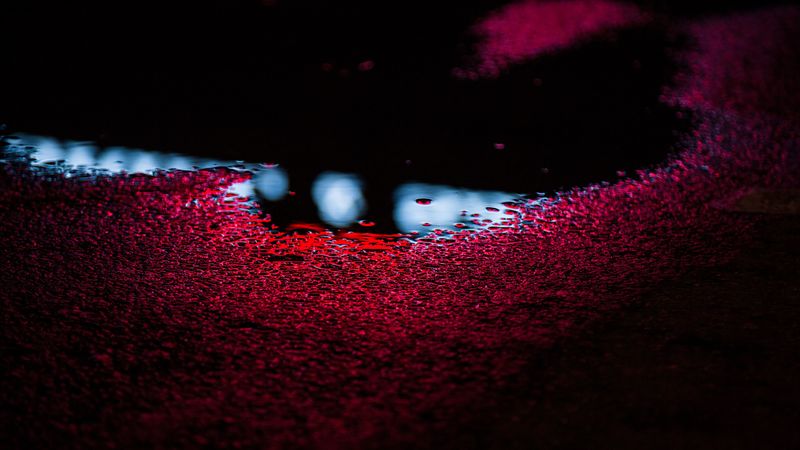 puddle, light, moisture, 4k