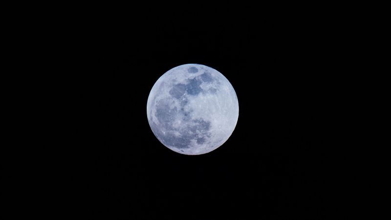 moon, full moon, satellite, 4k