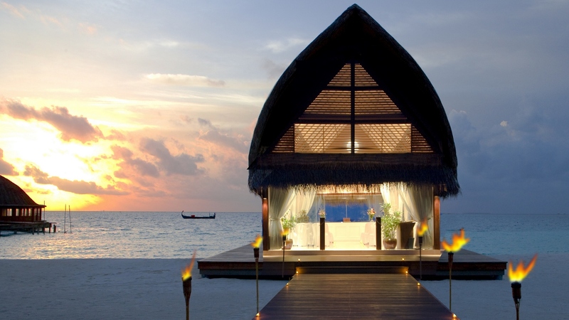 architecture, colorful, house, total, beautiful, sunset, clouds, sea, lights, beach, maldives, sand, boats, boat, love, beauty, sunrise, morning, lovely, view, houses, ocean, pier, relax, colors, sky, fire, paradise, peaceful, nature