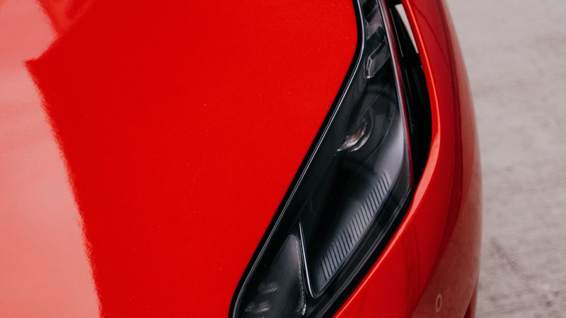 car, headlight, red, bumper, 4k