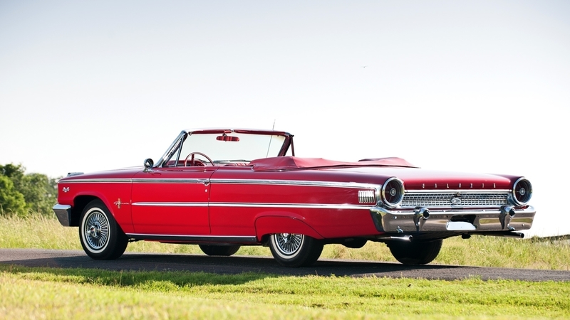 convertible, galaxie, american, ford