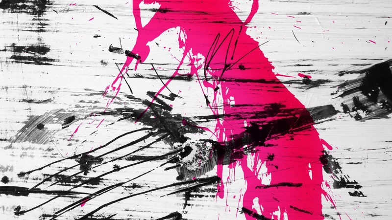 art, grunge, black, graffiti, white, pink